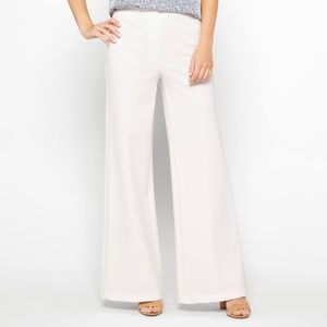 Theory Simonne Crunch Wash Linen Blend Wide Leg Pants